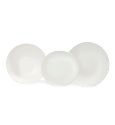 Bogucice Alumina Active White - zestaw nowoczesnych talerzy z porcelany