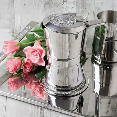 Giannini – włoski zestaw do kawy cukiernica z łyżeczką i spodkiem + mlecznik