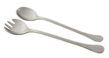 La Torre Inglese - stalowy komplet 2 łyżek sałatkowych