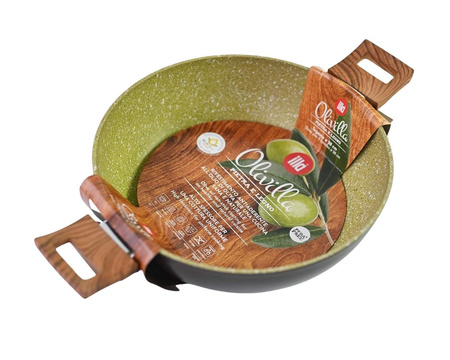 Illa Olivilla Pietra e Legno – głęboka patelnia z powłoką OLIA-TECH 28cm