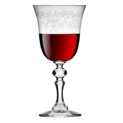 Krosno Krista Decor – dekorowane kieliszki do czerwonego wina 220ml